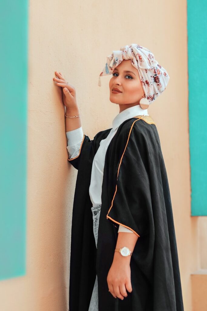Why Korean Crepe Is the Perfect Fabric for Every Occasion a woman wearing a headdress and a white hat